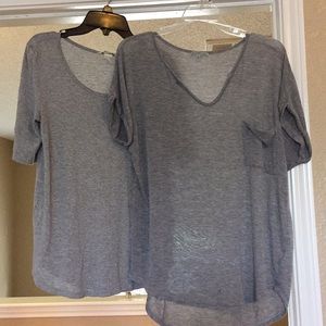 H&M oversized grey shirts